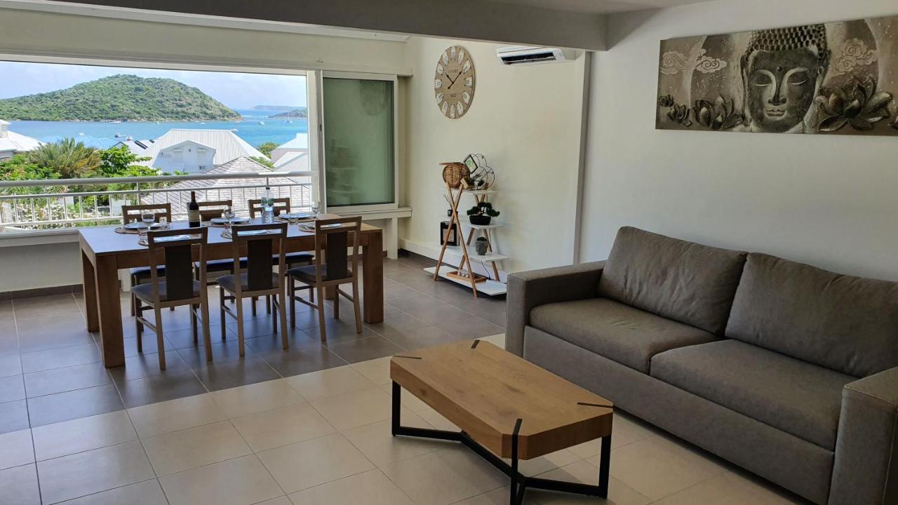 Pinel Superbe Appartement En Residence Vue Mer Cul de Sac Kültér fotó