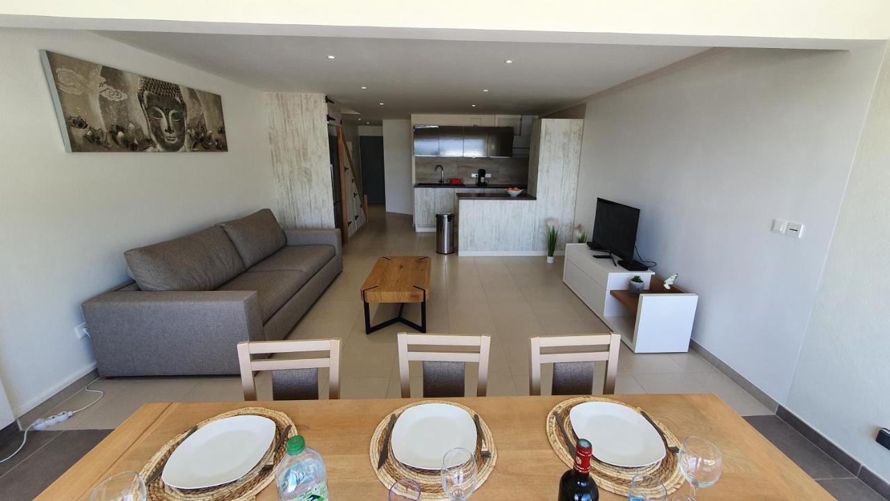 Pinel Superbe Appartement En Residence Vue Mer Cul de Sac Kültér fotó
